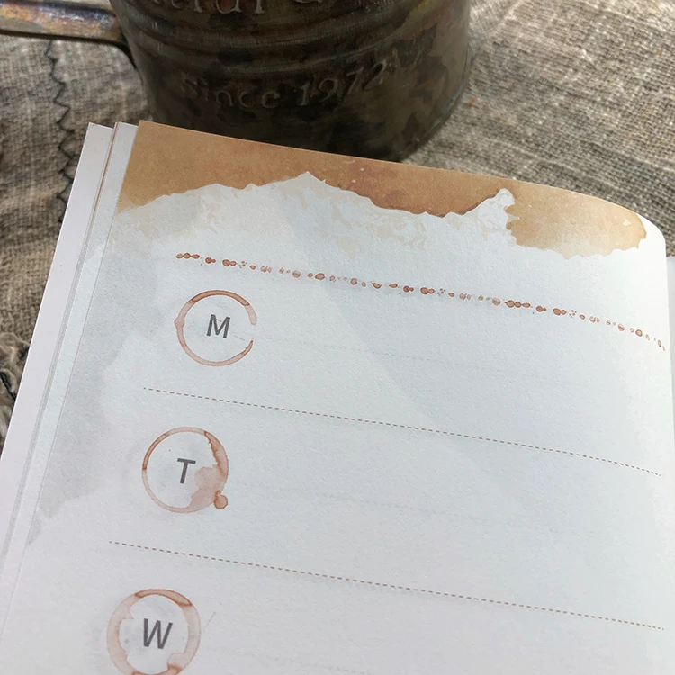 My coffee TN Refilled paper Book 64P пустой/точечный/зернистый/Еженедельный план