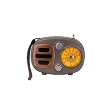Ретро Радио Bluetooth динамик портативный AM FM коротковолновой радио с перезаряжаемой батареей Поддержка USB MP3 плеер и TF карта