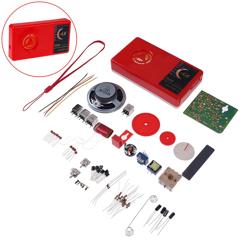 1 Set 7 Tube AM Radio Electronic DIY Kit Electronic Learning Kit HX108