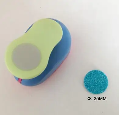 25mm 6 мм-75 мм, круглая форма, для рукоделия, пробойник, бумага для скрапбукинга, пенопласт, школьные ручные, сделай сам, круглые дыроколы - Цвет: 25mm