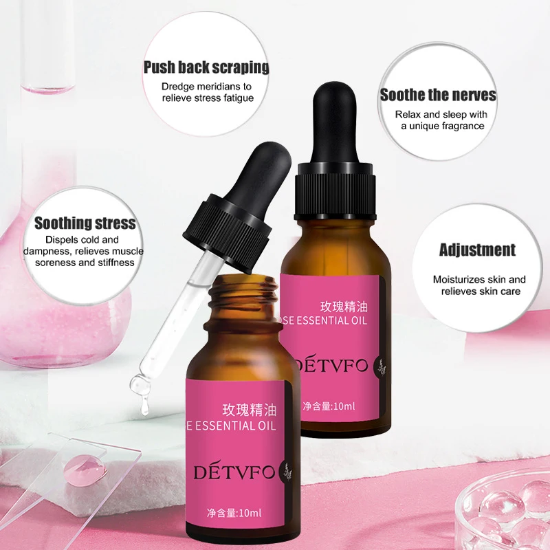 Rose Sleeping Aid Essential Oil Body Massage Oil Soothing Repair Skin Essence Soothing Repair Relaxing and Maintenance Body Care