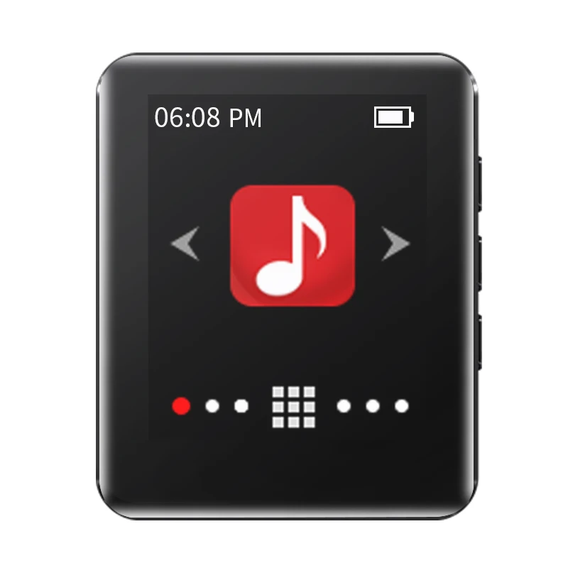 RUIZU M4 Portable Mini Bluetooth MP3 Player 1.8" Full Touch Screen HiFi Music Player with FM Radio E-book Pedometer Video Player 