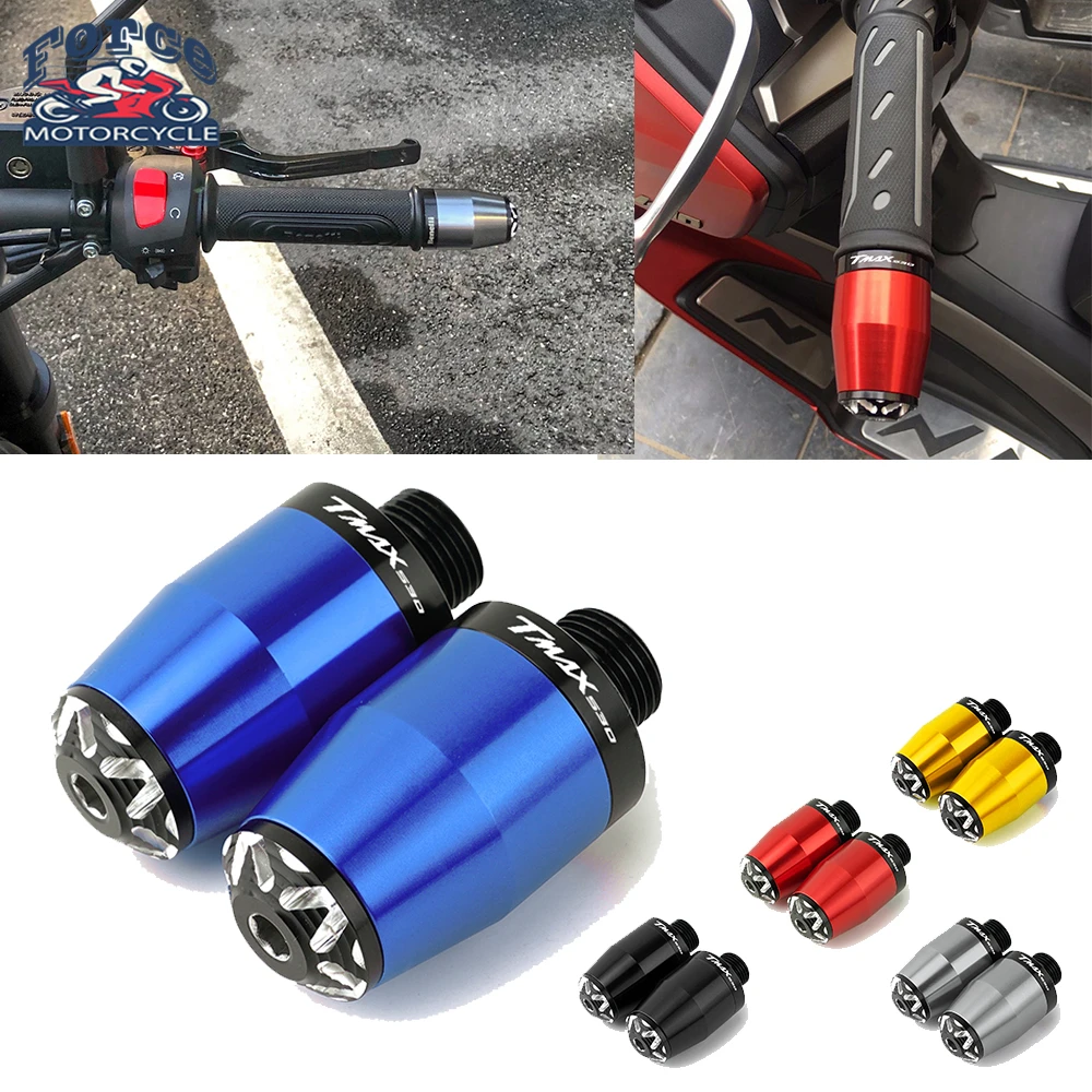 

Аксессуары для мотоцикла YAMAHA TMAX 500 530 560-2006 TMAX500 TMAX530/2019 CNC, ручки руля, рукоятки, Концевая крышка
