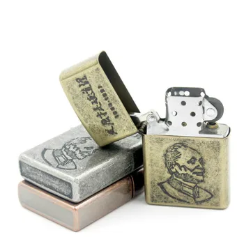 

Pure Copper Retro Creative Kerosene Lighter Multi-color Optional Wholesale
