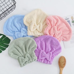Hu Shanrong Quick-drying Hair Bath Spa Bowknot Wrapped Towel Cap Bathroom Bathroom Accessories