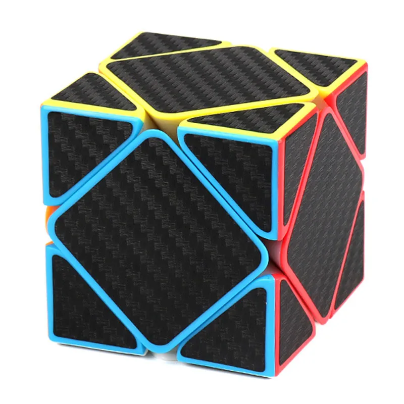 Высокое качество углеродного волокна перекос магический скоростной куб головоломка куб Твист Головоломка развивающая игрушка или хороший подарок для детей