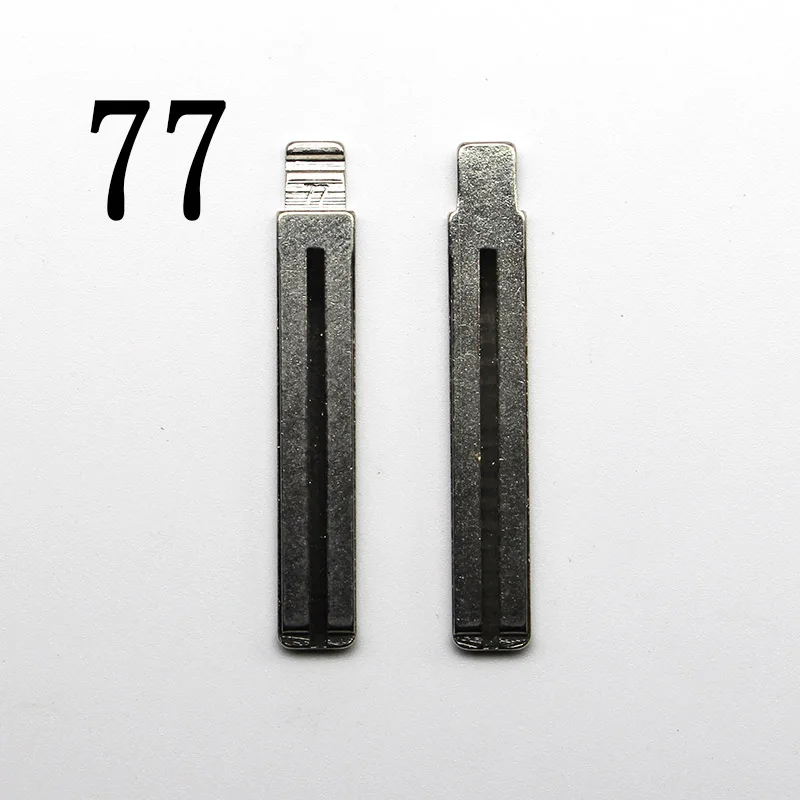 Полотно дистанционного ключа#4#22#25#29#39#57#69#67#62 ключ автомобиля эмбрион правого левого лезвия ключ автомобиля эмбрион замена головки ключа - Цвет: 77