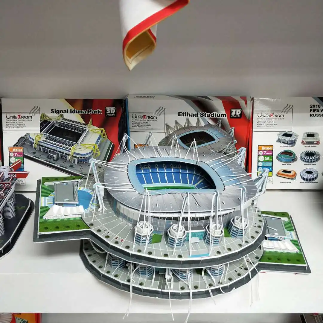 Футбольный стадион 3D головоломка Мексиканская испанская игровая площадка мировая архитектурная модель составное здание игрушки для детей