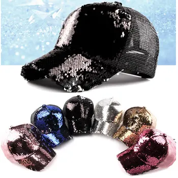 

Sequined Baseball Cap Female Mesh Cap Fashion New Ladies Innate Sunhat Cap