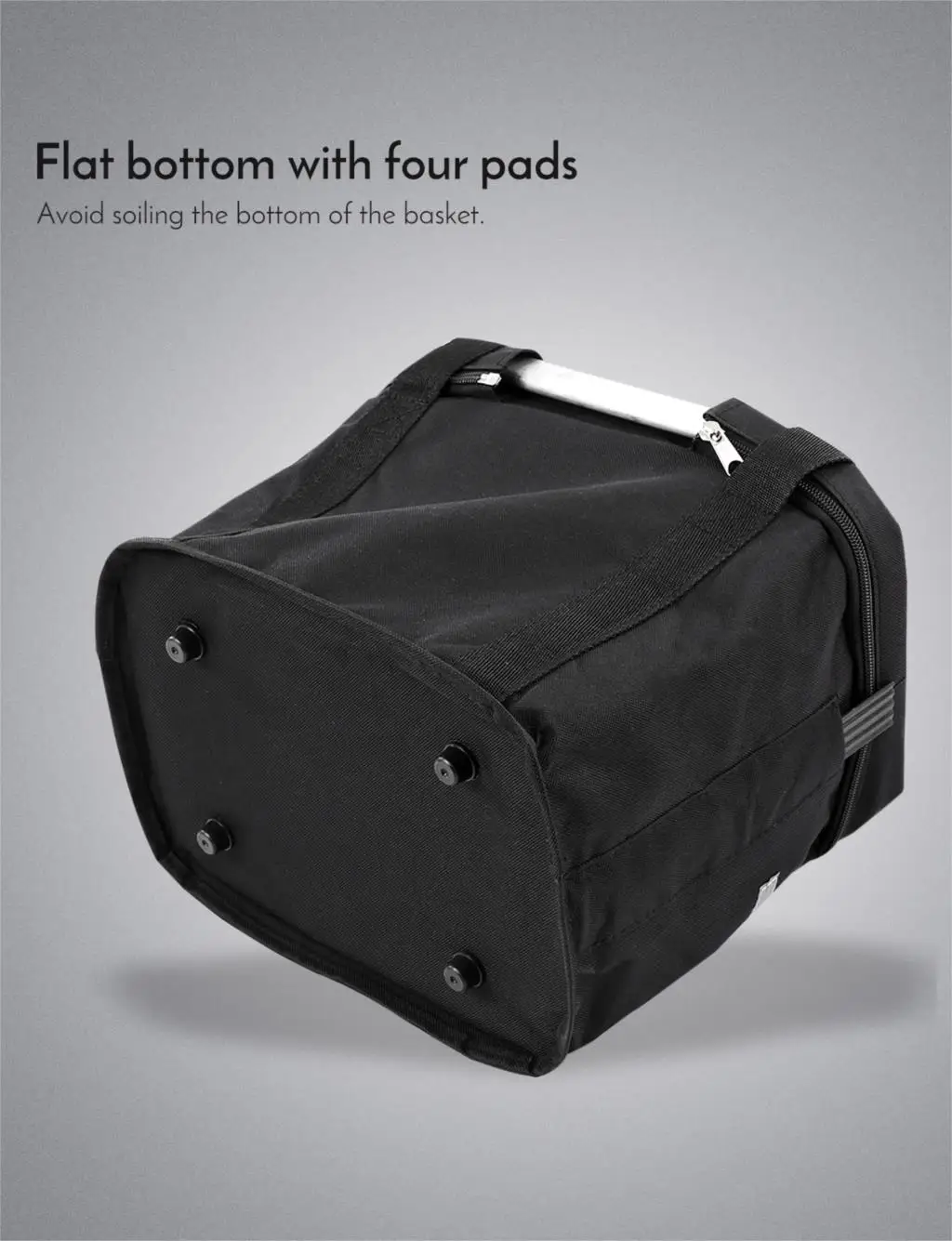 Lixada Waterproof Bike Bag Handlebar Canvas Basket Pet Carrier Frame Bag Removable Bicycle Front Basket Pack Accessories