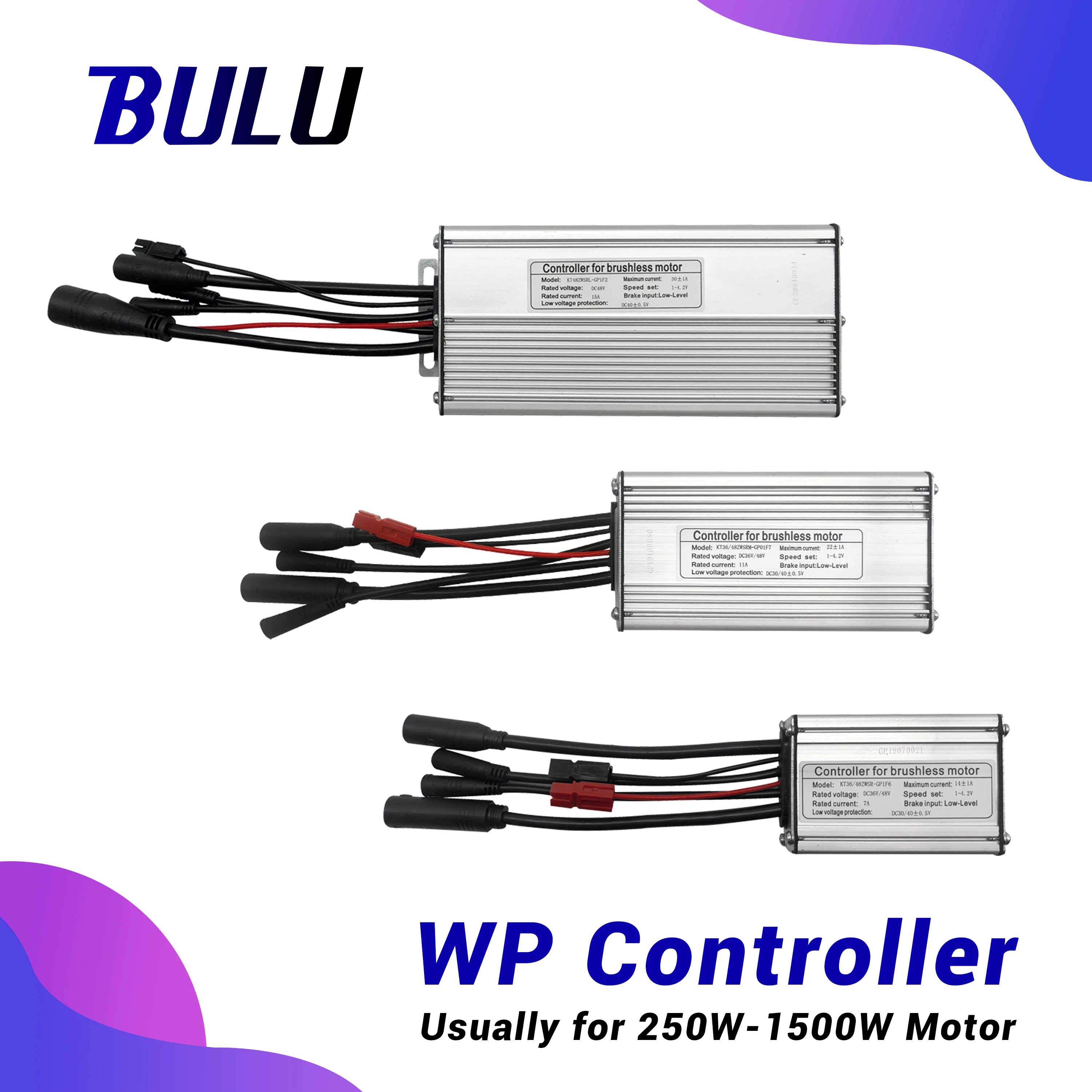 Ebike Controller 36V 250W 350W 48V 500W 750W 1000W 1500W Waterproof