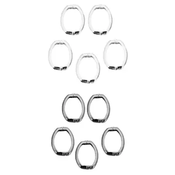 Billige 10x Frühling Tor Oval Ring Karabiner Snap Clip Trigger Frühling Schlüsselring Schnalle