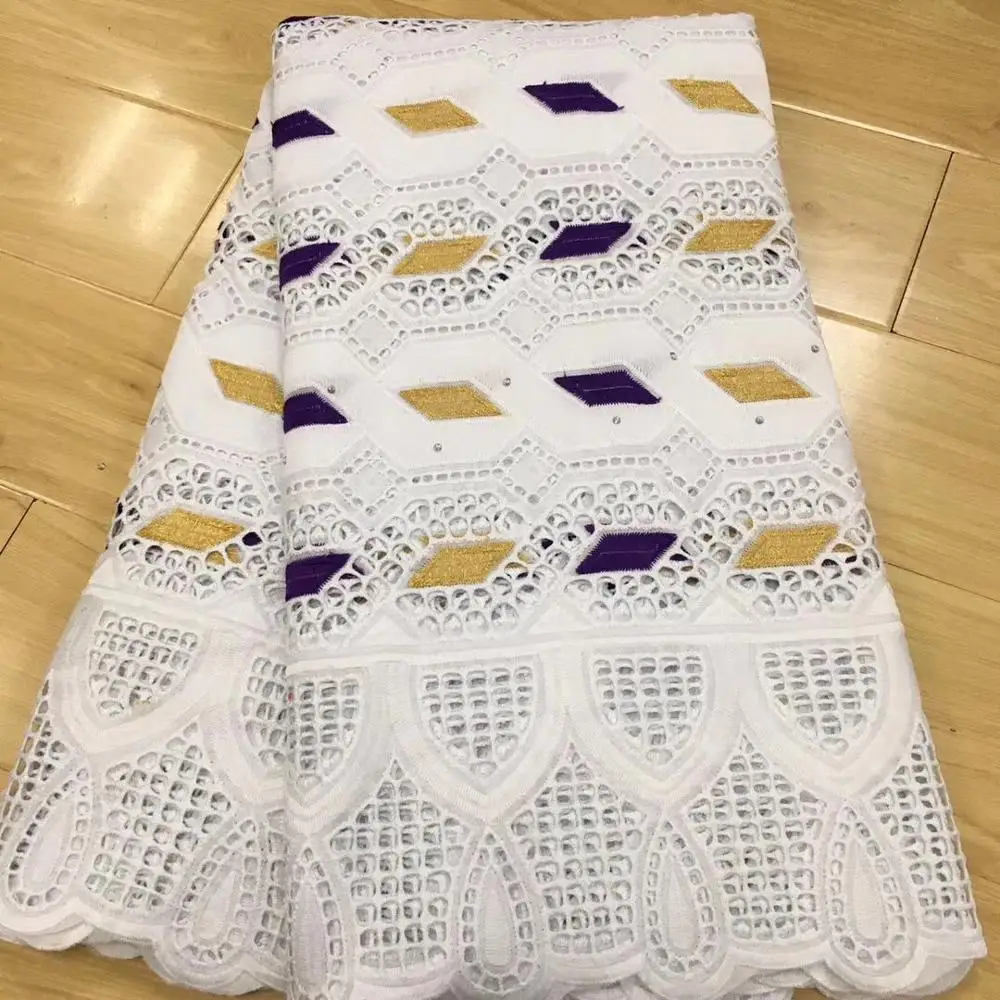 Швейцарская вуаль кружева в швейцарском стиле высокого качества африканская кружевная ткань белая нигерийская кружевная ткань из Дубая 5 ярдов
