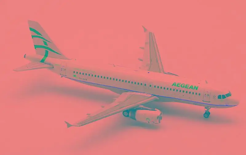 Нитрон авиации Эгейское Аэробус A320 SX-DVV 1/200 литья под давлением модель самолета
