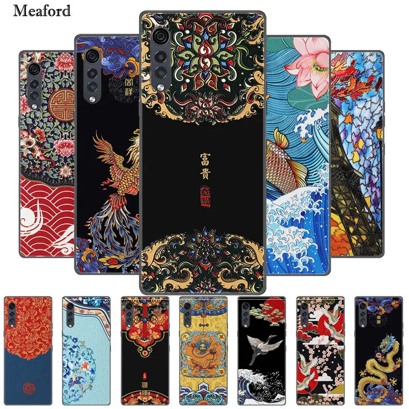 Per Lg Velvet Custodia 3D Dragon Emboss Cover Posteriore In Silicone Tpu Morbido Per Lg Velvet 5G Custodia G900Em Paraurti Per Lg Velvet 4G G910Emw