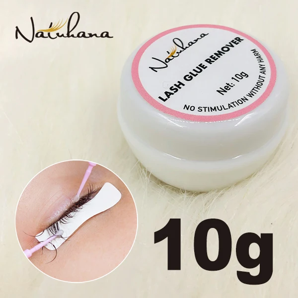 NATUHANA 5 г/10 г/15 г Быстрая очистка клей для наращивания ресниц не раздражающий Flase Lash прививка клей гель удаление крем - Цвет: 10g