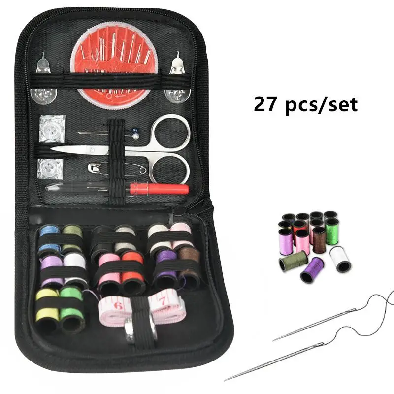 27/58/68 Pcs Sewing Kits DIY Multi-function Sewing Box Set for Hand Quilting Stitching Embroidery Thread Sewing Accessories 