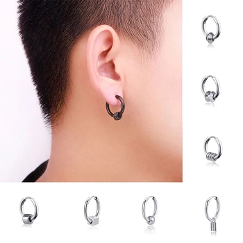 

Simple Dangle Women Circle Hoop Earring Punk Ear Hoop Eardrop Stud Earrings