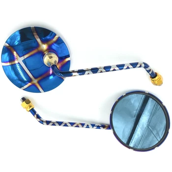 

Universal Motorcycle Back View Mirror Electric Bicycle Rearview Mirrors Moped Side Mirror M10 Round Motorcycle Accessories