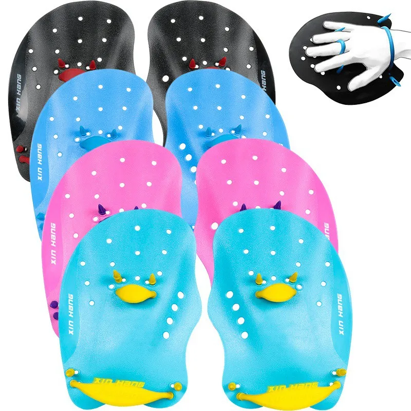 

Adjustable Hand Webbed Gloves Professional Silicone Swimming Paddles Hand Fin Diving Paddle Swimming Practice Training Tools