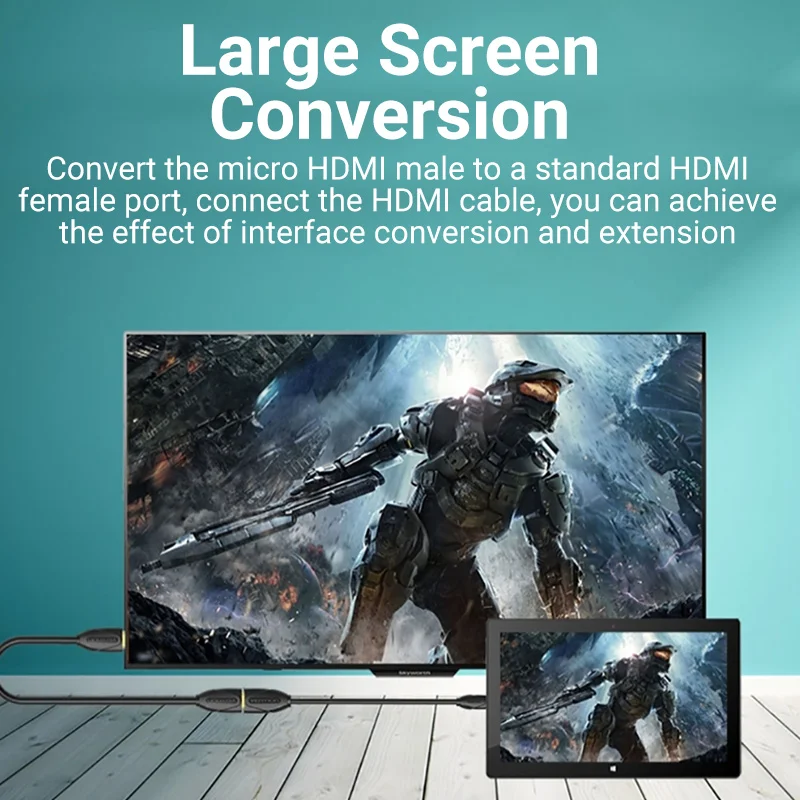 Vention HDMI Extension Cable 4K/60Hz Mini HDMI Male to Female Cable Converter Extender Tablet Cameras HDTV Micro hdmi cable hdmi extender
