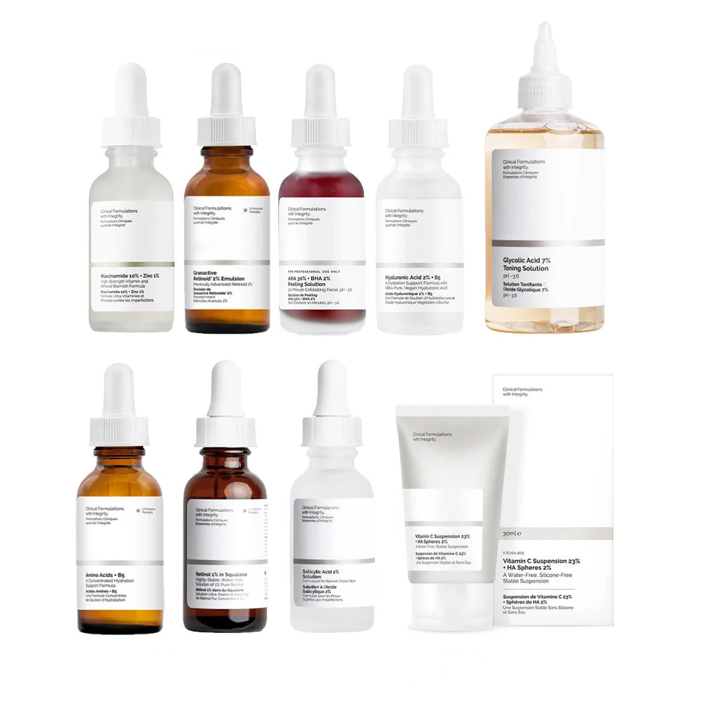Сыворотка для лица AHA 30% + BHA 2% пилинг-раствор Niacinamide Гиалуроновая Кислота Витамин C