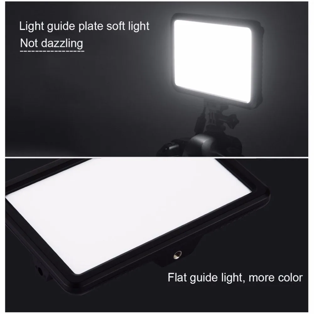 PULUZ профессиональный светодиодный светильник для камеры с регулируемой яркостью студийная видеокамера заполняющий светильник аксессуары