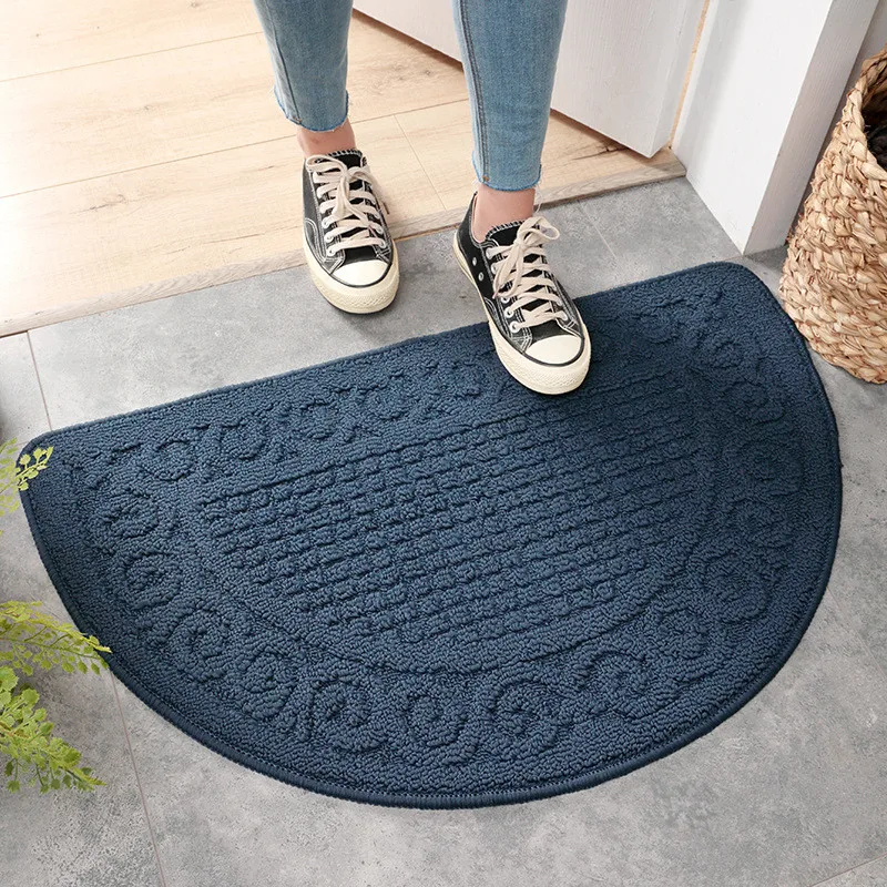 Semicircle Scrape Door Mats Outdoor Indoor Dirt Trapper Mat Non Slip
