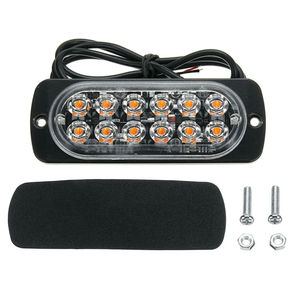 

Ultra-thin Led Car Emergency Light Warning Light Flashing Fireman Police Emergency Light Police Ambulance Strobe Warning Led Lig