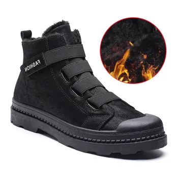 

Winter Boots For Men Sneakers Winter Male Shoes 2019 Fashion Winter Shoes With Warm Fur Men Casual Shoes Quality Ankle Boots