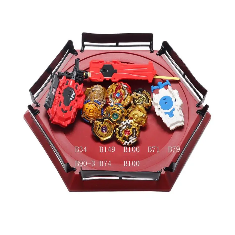 Beyblade Burst Горячая игра стадион вращается на B-150 B-148 металлические боевые лезвия капота, в то время как металлические Bayblade стадион игрушки - Цвет: 2
