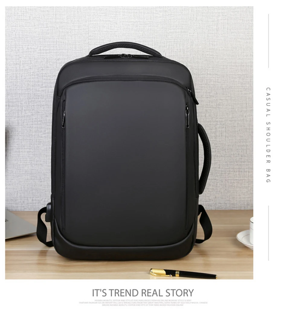 15 Mens Backpack Male Business Laptop 17'' 15.6 Inch Bag Outdoor Travel USB Charging Mochila Manager Smart Anti Theft Backpacks Bag