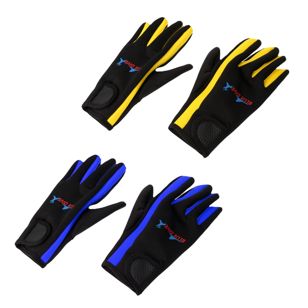2 Pairs 1.5mm Neoprene Gloves- Anti-scratch Anti-slip Comfortable& Durable