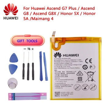 

100% Original Replacement HB396481EBC 3000mAh Battery For Huawei Ascend G7 Plus / G8 / G8X / Honor 5A / 5X / Maimang 4 Battery