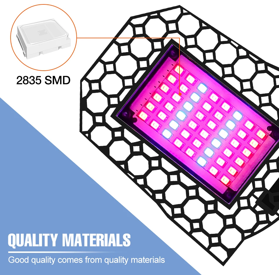 Description Picture 4 of itemPhyto Lamp LED Plant Seeds 220V Grow Light E27 Full Spectrum Hydroponics Lampara LED Panel Bombilla 110V Grow Tent Bulb 300 400W