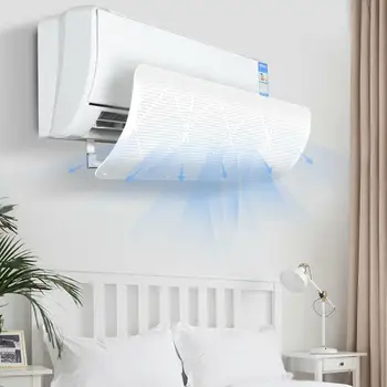 

Universal Hollow Anti Direct Blowing Air Condition Wind Deflector Baffle Adjustable Shield Air Conditioner Cover Windshield