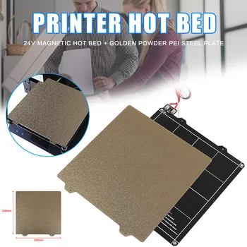 

High Quality 24V Magnetic Heated Bed and Powder Coated PEI Spring Steel Sheet 3D Printer Parts for Prusa Anet