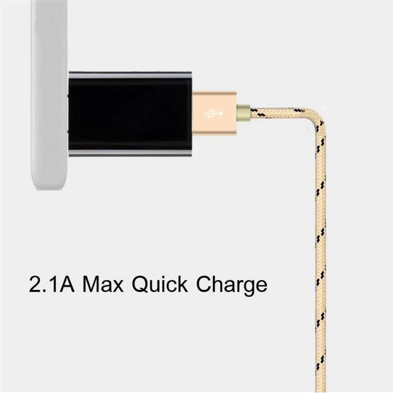 Usb type-C кабель 2.4A Быстрая зарядка type-C нейлоновый USB кабель для samsung S9 S8 Note 9 8 huawei Xiaomi Redmi Note 7 USB C шнур для передачи данных