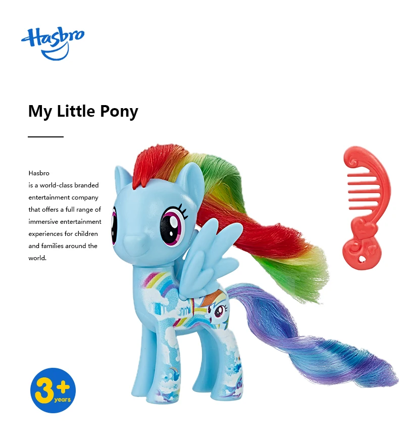 Hasbro My Little Pony друзья 3 дюйма Lyra Флаттершай Радуга DashHeartstring редкость ПВХ фигурку Коллекционная кукла