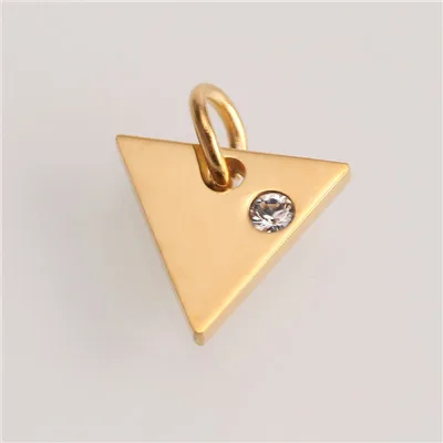 AC18255gold Шарм Простой Золотой/Серебряный нержавеющая сталь сердце якорь тег для браслетов и ожерелья женщин мужчин для изготовления ювелирных украшений - Окраска металла: AC18255gold