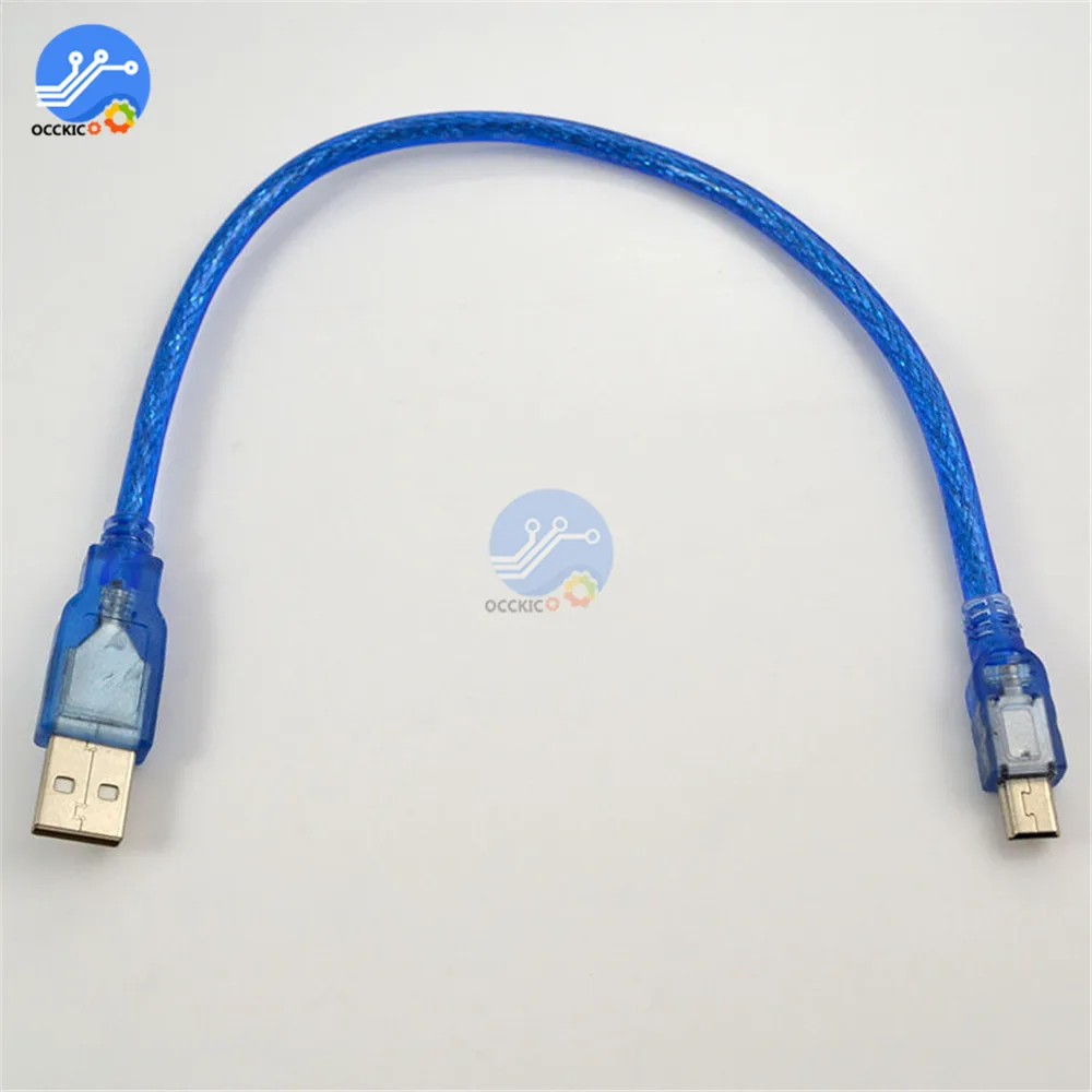 30 см мини USB кабель Mini для быстрой зарядки и передачи данных MP3 MP4 плеера цифровой