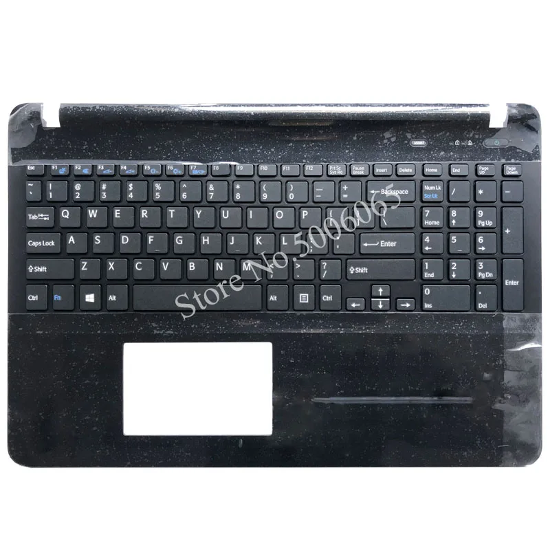 Клавиатура для ноутбука sony Vaio SVF1521V6EB SVF1521E6E SVF51521P6EW SVF152C SVF1532A1E черный/белый с верхней крышкой - Цвет: Black