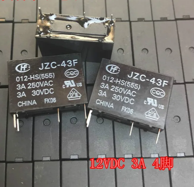 Реле JZC-43F-012-HS(555) 12 В постоянного тока | Обустройство дома