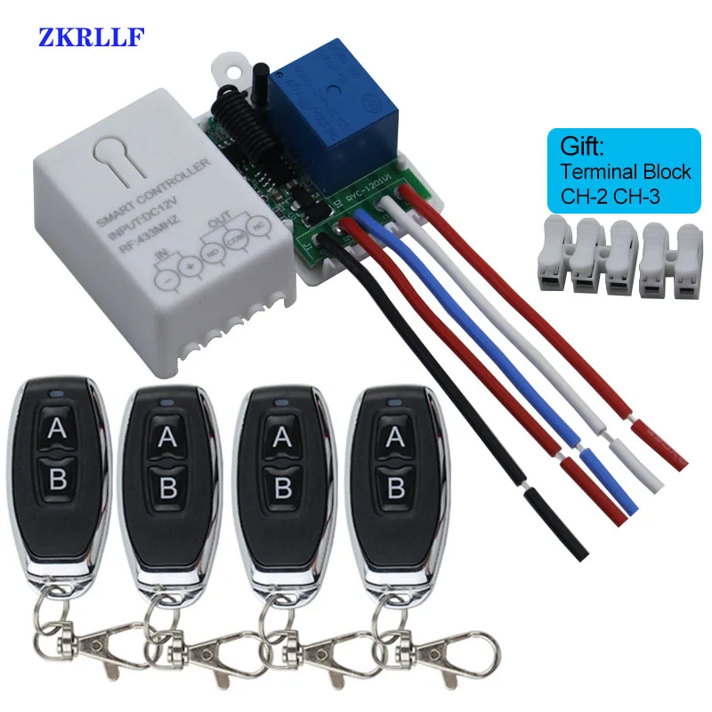 Универсальный беспроводной пульт дистанционного управления 433 МГц 12 В