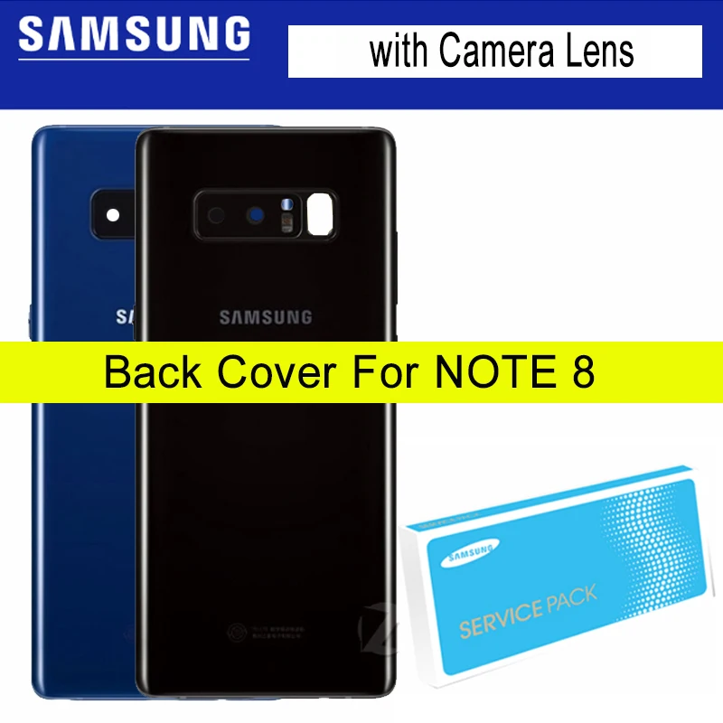 

Back Glass Rear Cover Housing Battery Door Camera Frame for Samsung Galaxy Note 8 N950 SM-N950F Replacement Parts