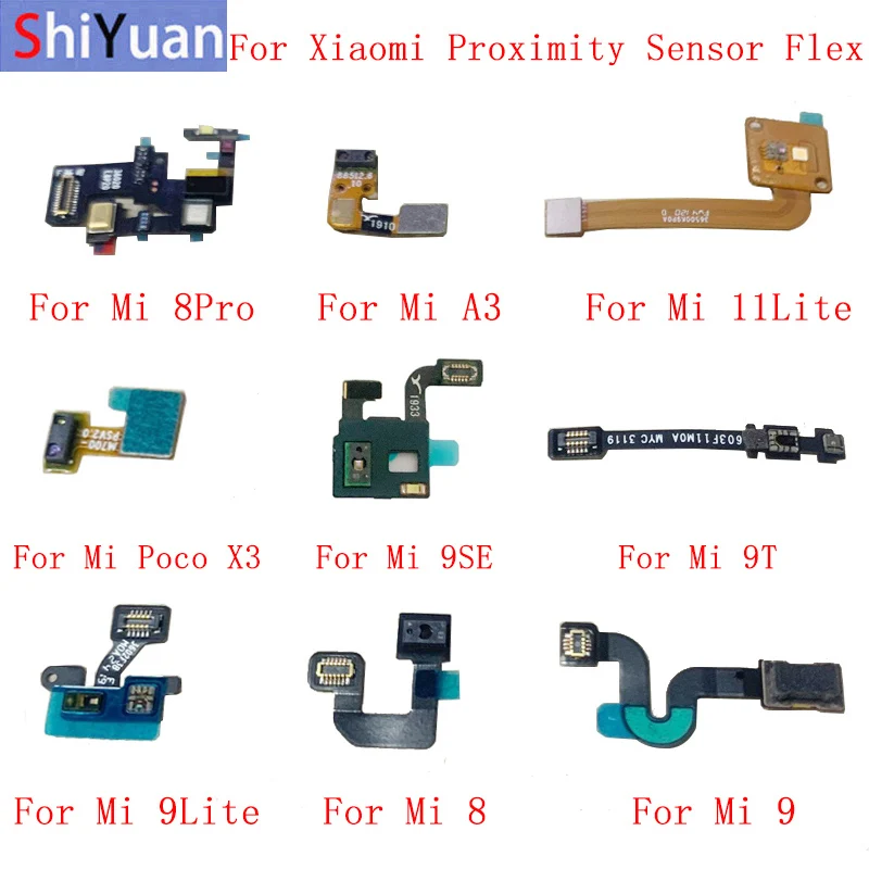 Light Proximity Sensor Flex Ribbon For Xiaomi Mi 8 8pro A3 11lite Poco X3 9 9lite 9se 9t Note 10
