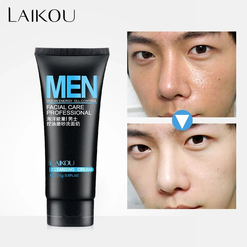 Face Wash 100g Men's Facial Cleanser Face Washing Moisturizing Oil Control