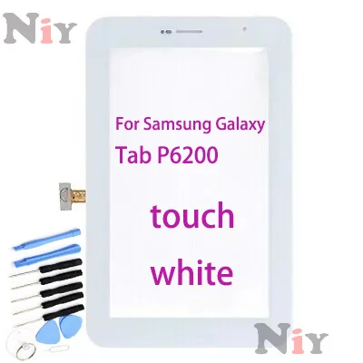 

White for Samsung Galaxy Tab P6200 touch screen (without LCD only) Digi10235. With kit