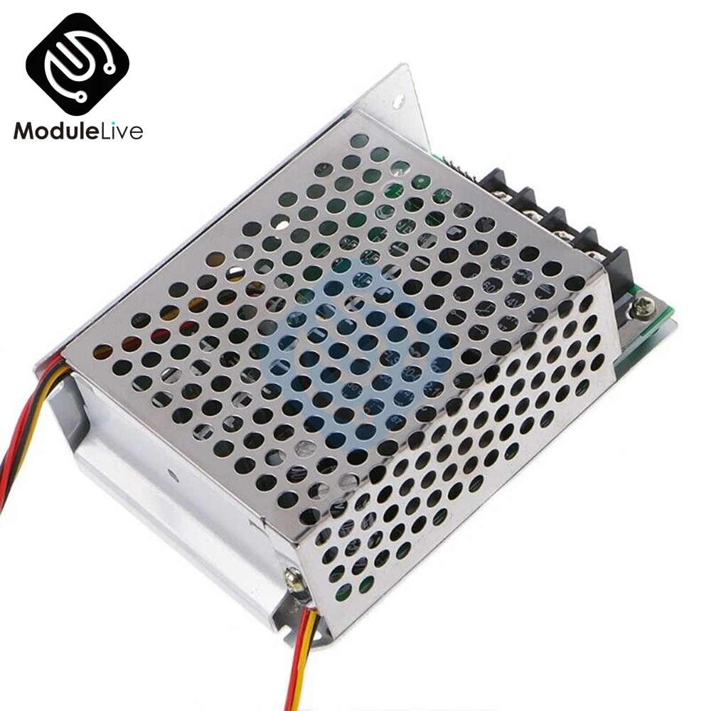 Регулируемый DC 10 V-55 V 12V 24V 36V 60A цифровой мотор Скорость ШИМ контроллер 12V 24V 48V 2000W Макс 100A Реверсивный потенциометр