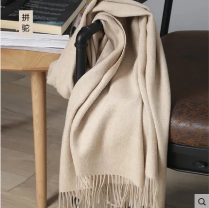 Модные шарфы из кашемира, Дамское пончо, женский зимний шарф 200*60 см - Цвет: 10